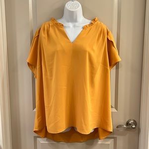 41 Hawthorn Short Sleeve V-Neck Blouse